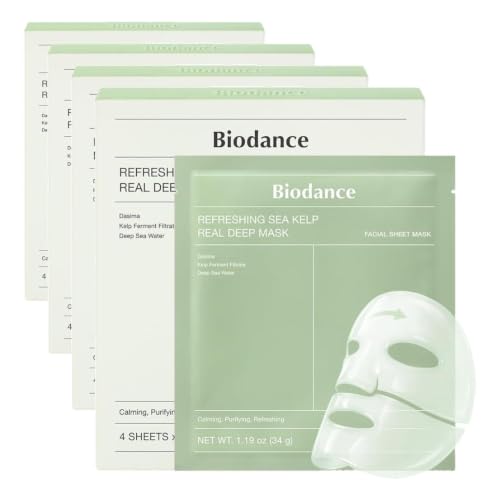 BIODANCE Bio-Collagen Mask - Sea Kelp - 4 Count (Pack of 4)