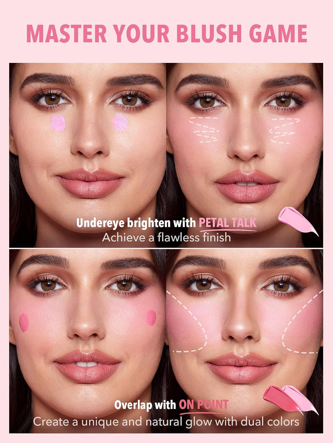 Color Bloom Liquid Blush Makeup for Cheeks Matte Finish - Petal Talk