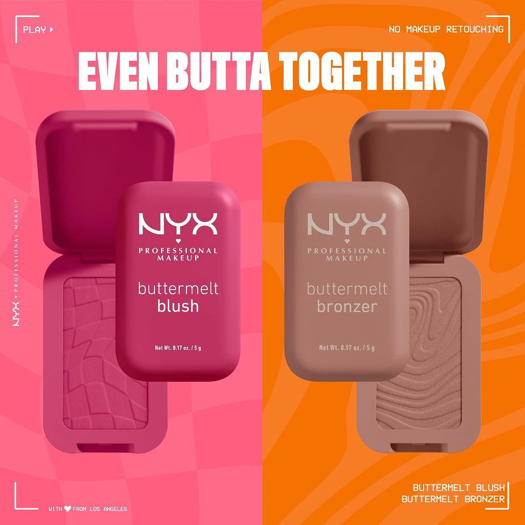 NYX Buttermelt Blush - compact size