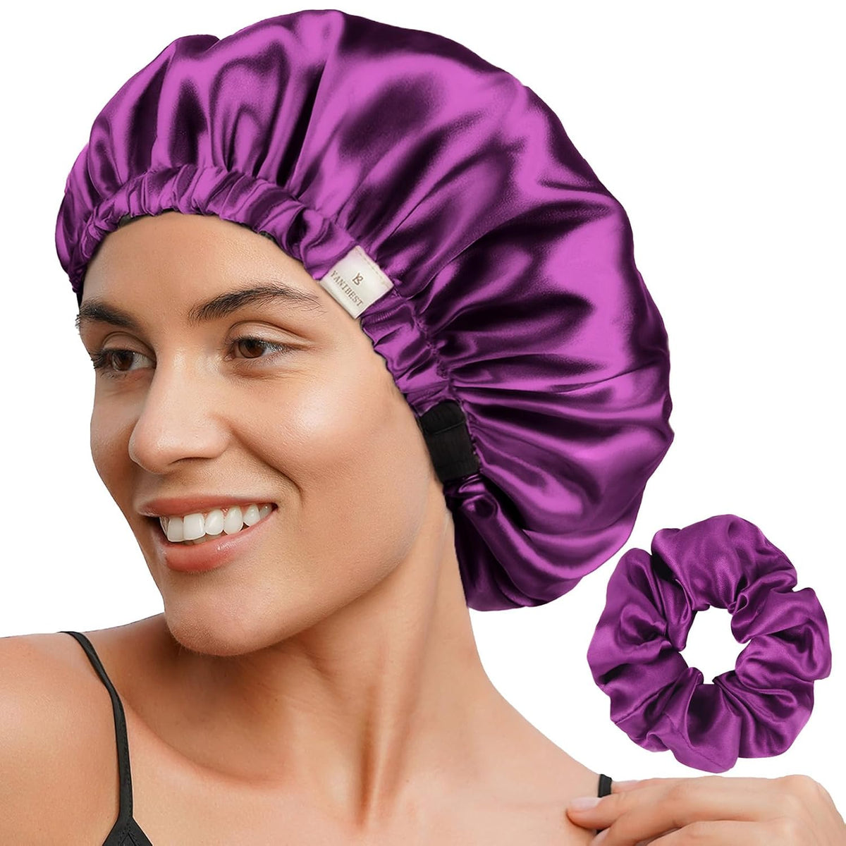 Silk Bonnet - Purple