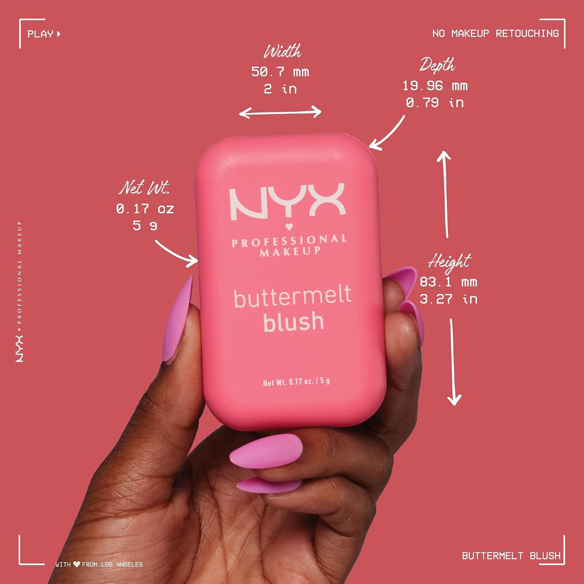NYX Buttermelt Blush - makeup routine steps