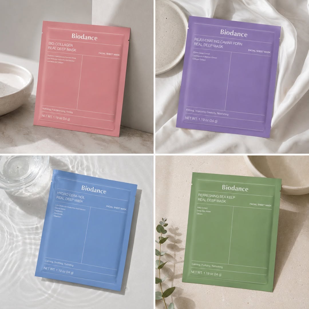 BIODANCE Bio-Collagen Overnight Hydrogel Face Mask — 4 Scents, Multiple Sizes