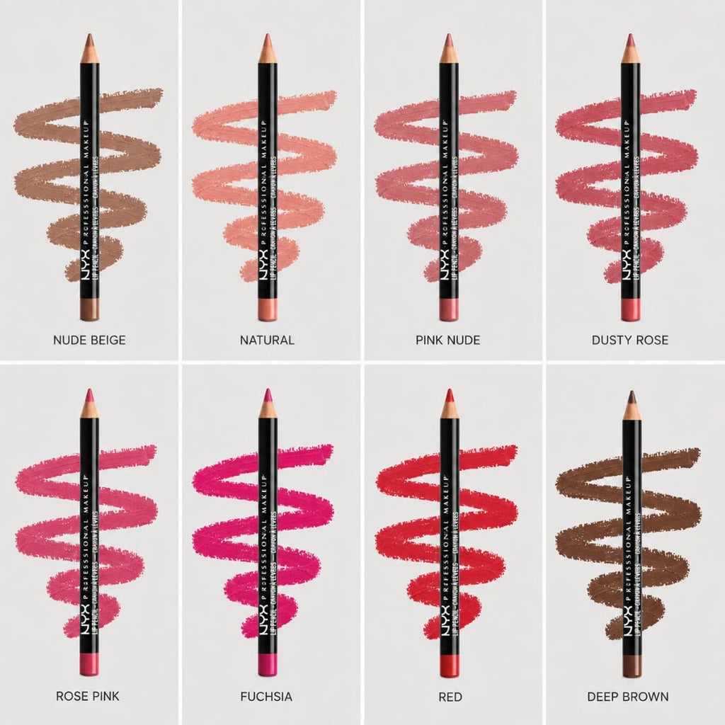 NYX PROFESSIONAL MAKEUP Slim Lip Pencil, Long-Lasting Creamy Lip Liner — 26 Shades