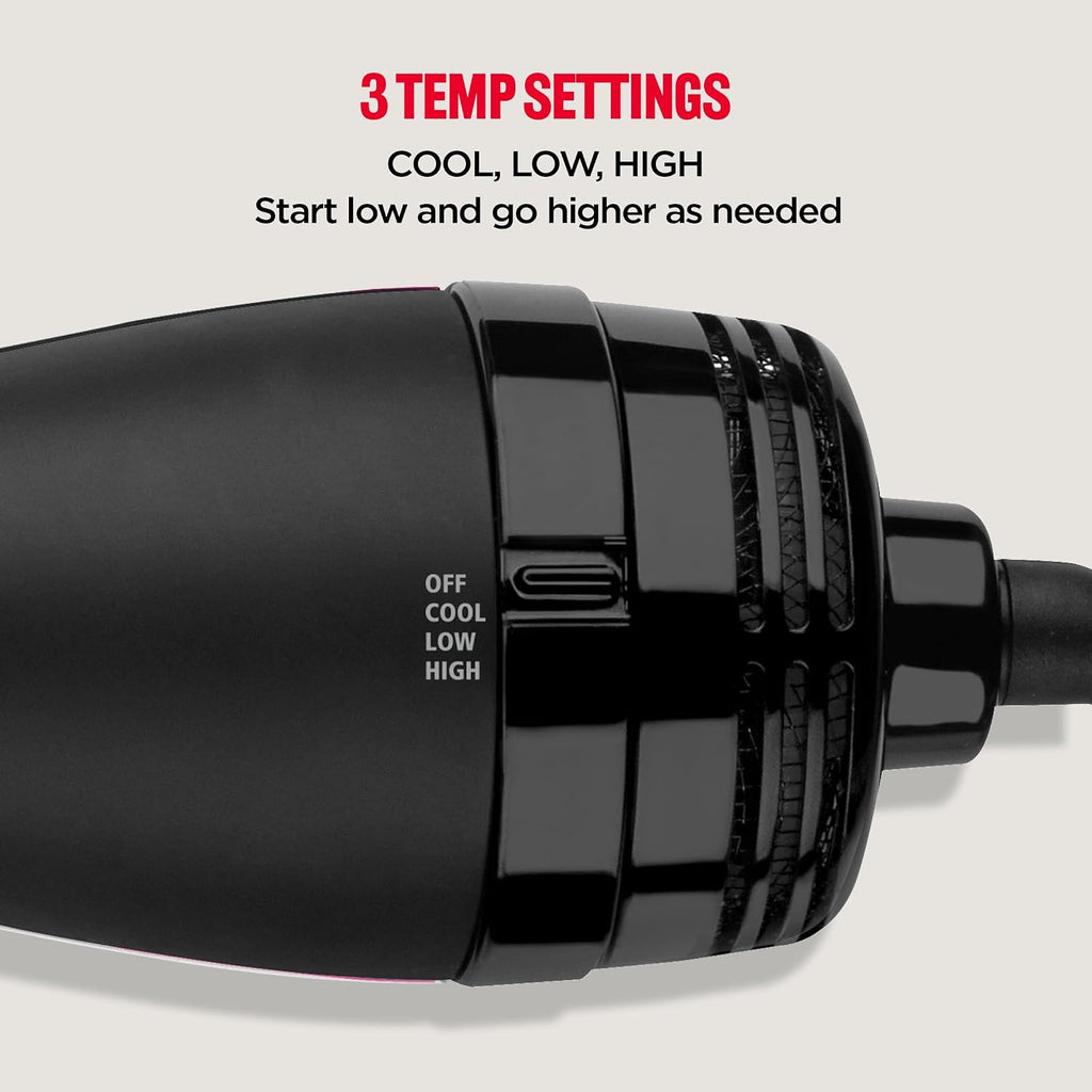 One-Step Volumizer Hair Dryer and Styler, 2.8 in Barrel, Black