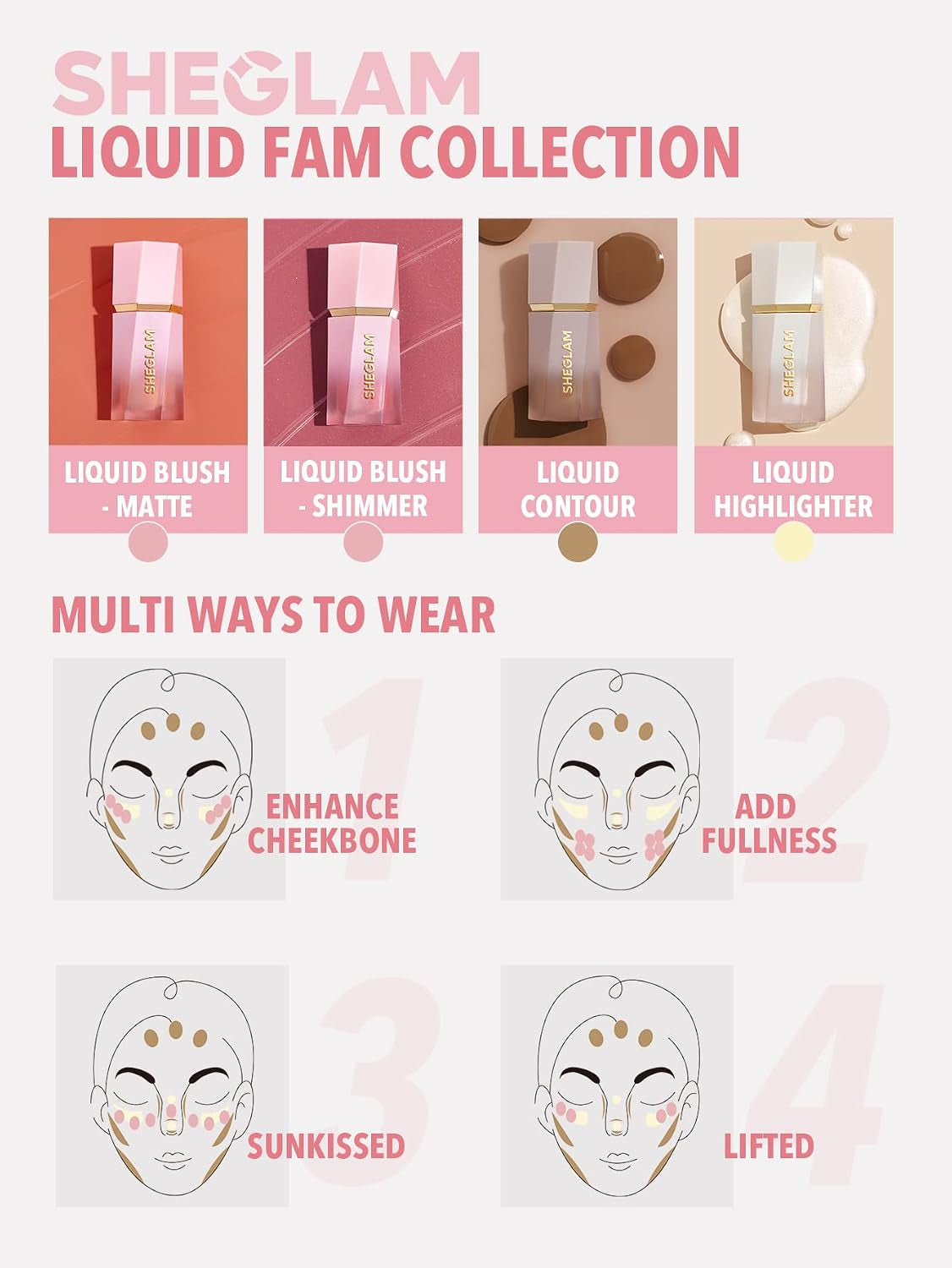 Color Bloom Liquid Blush Makeup for Cheeks Matte Finish - Petal Talk
