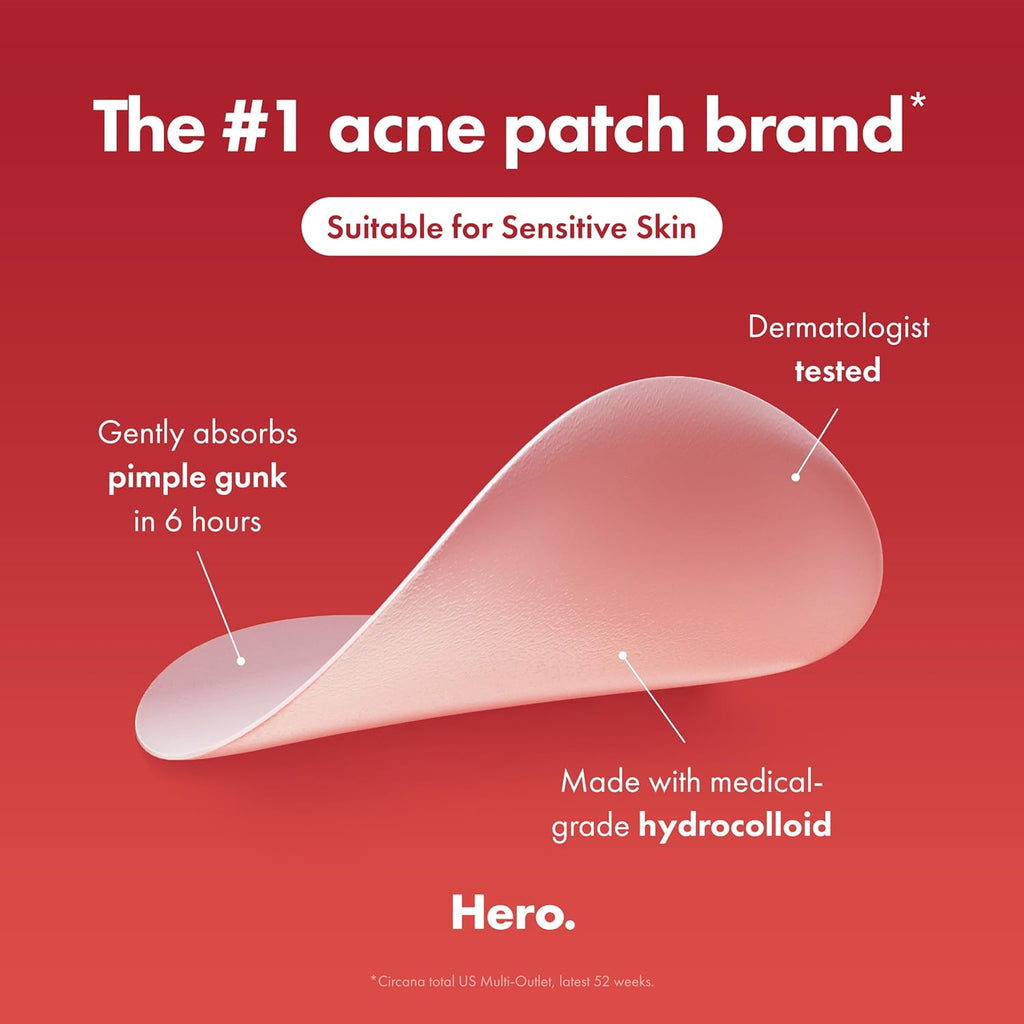 Hero Cosmetics Original Nighttime Acne Pimple Patches, 36 Ct
