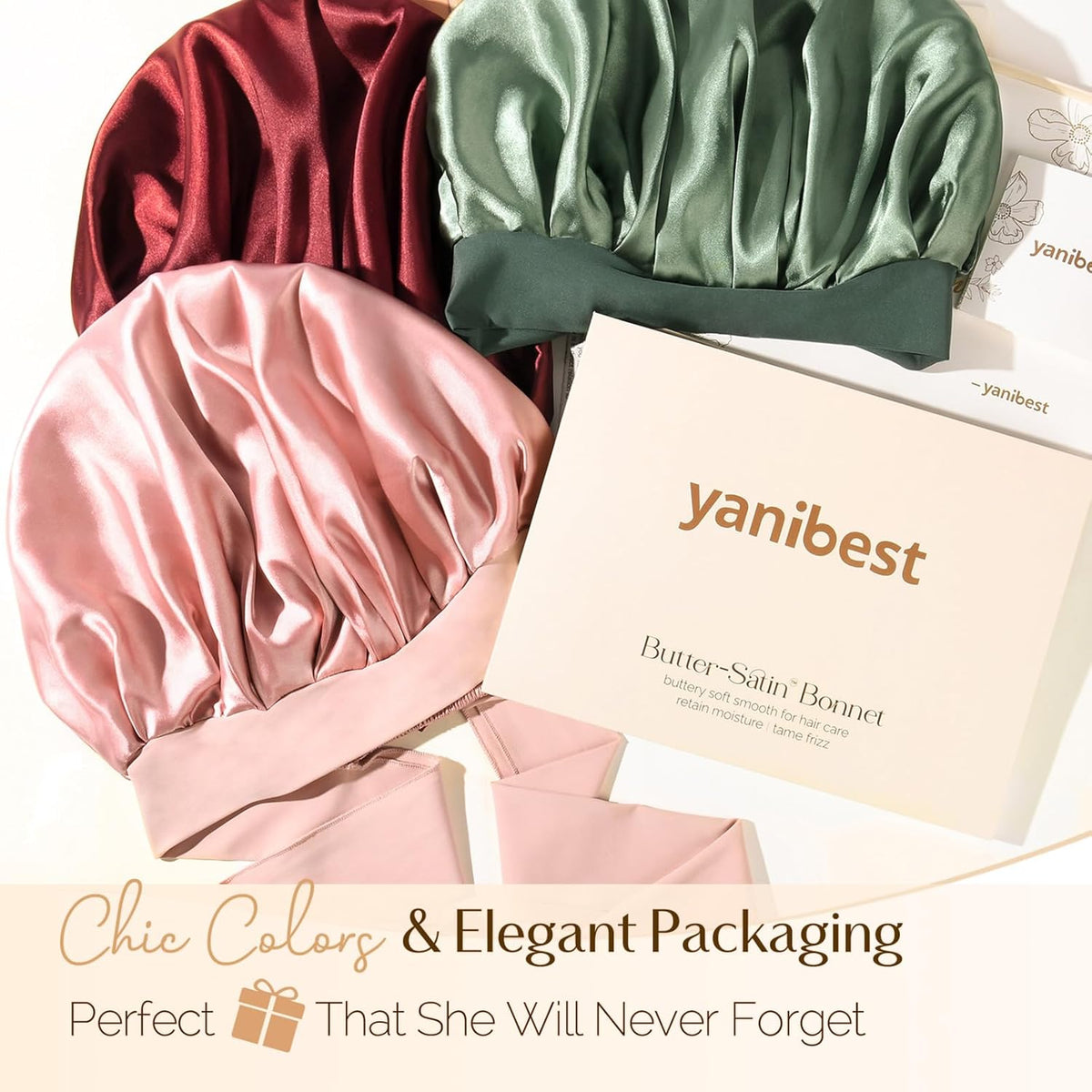 Adjustable Silk Bonnet for Sleeping Women Double Layer Satin Bonnet Reduce Friction Prevent Frizz Curly Hair