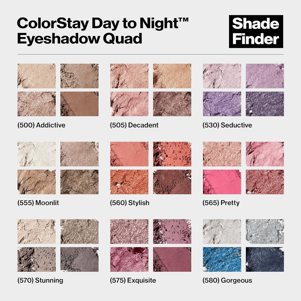 Colorstay Day to Night Eyeshadow Quad, 505 Decadent, 0.16 Oz