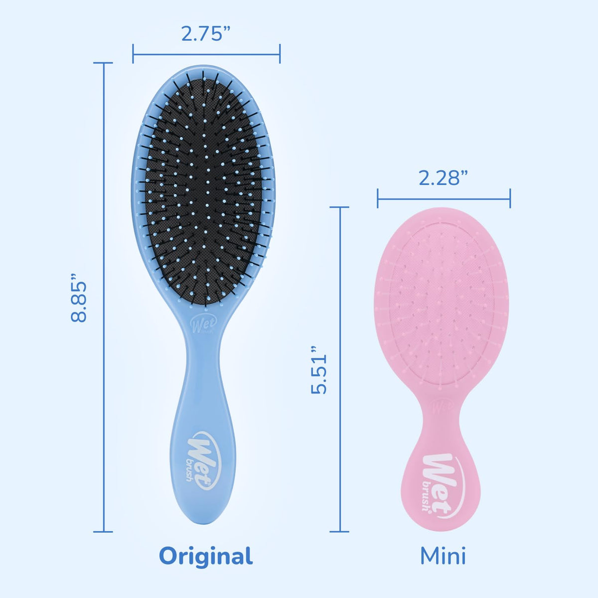 Original Detangler Hair Brush, Sky, for All Hair Textures