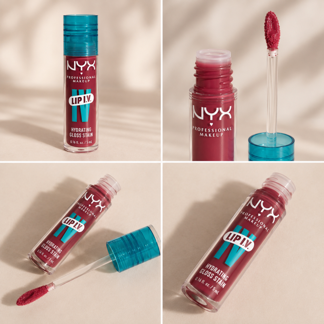 Long-Wear Hydrating Lip Stain — Glossy, Non-Drying, 16 Shades
